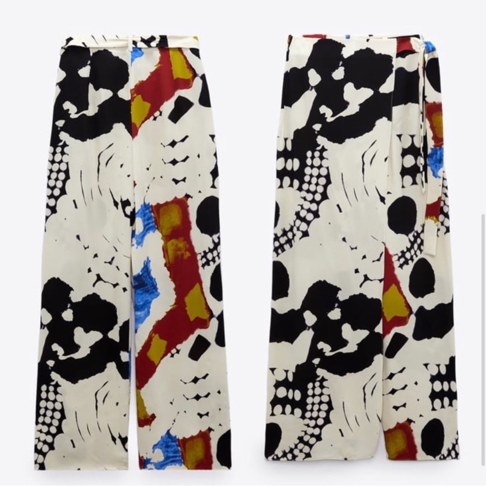 Zara limited edition pareo printed pants XS - Picture 3 of 3